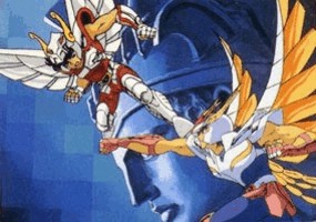 Seiya de Pegaso contra Ikki de Fnix